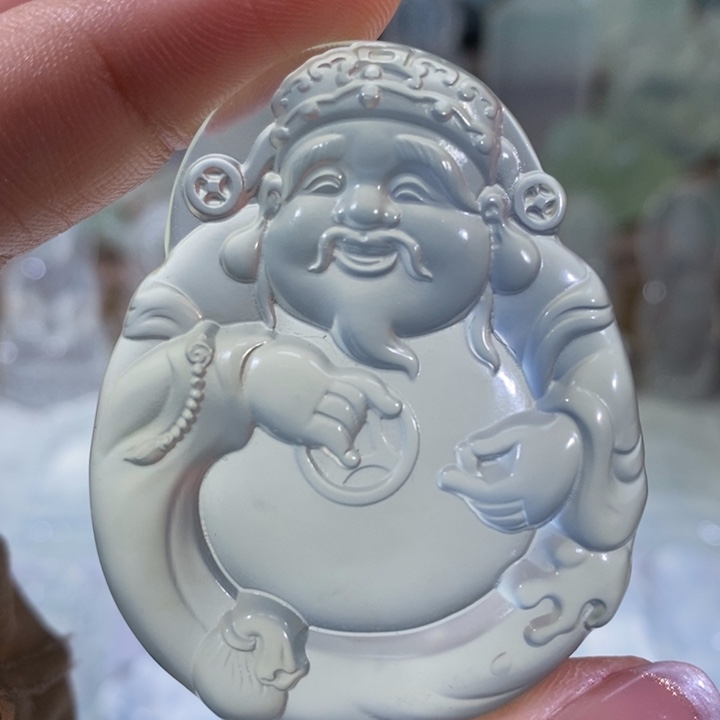 岫玉未镶嵌吊坠吊坠