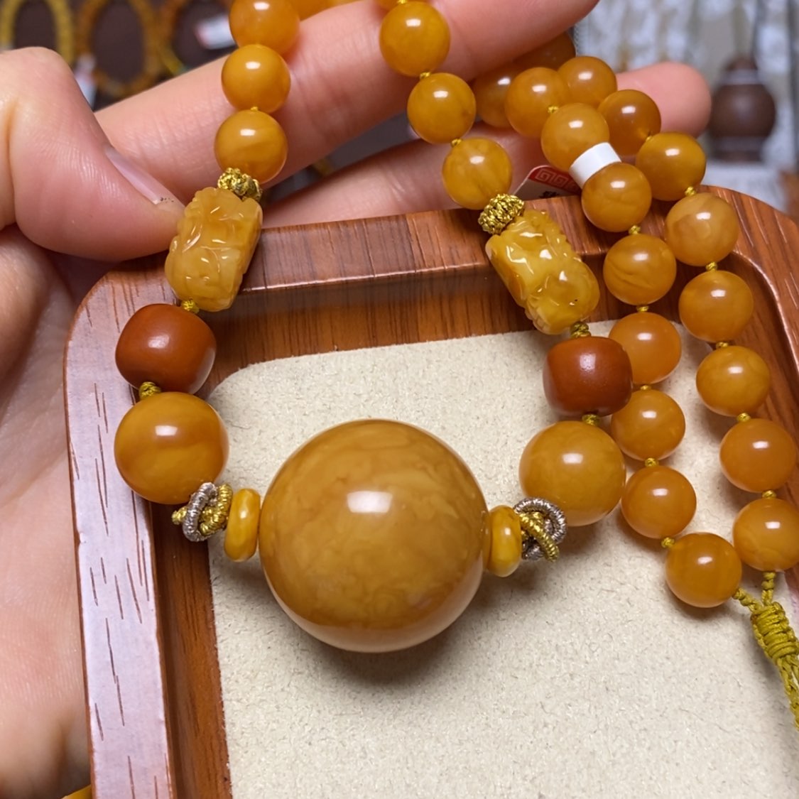 【闪购商品】蜜蜡颈饰未镶嵌项链