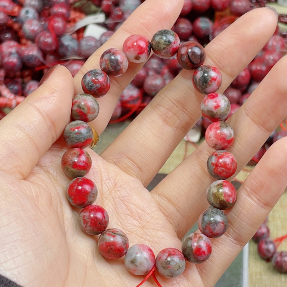 天然辰砂天然原石手串