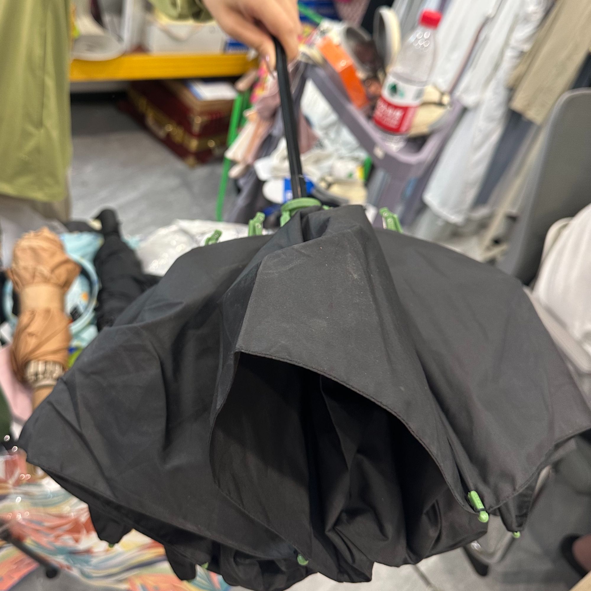 太阳伞扁伞防紫外线遮阳伞晴雨两用雨伞女折叠防晒伞）（大伞）