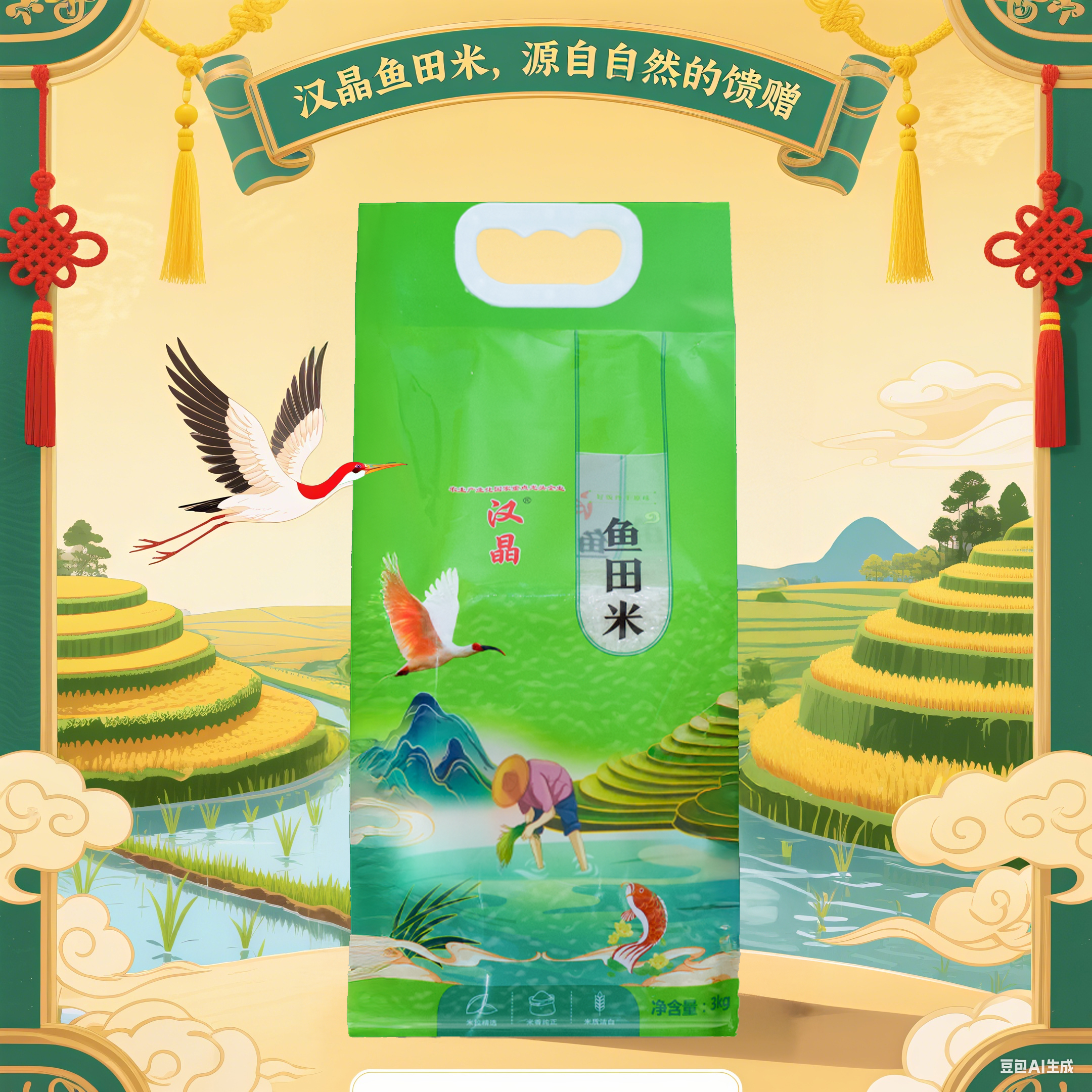 汉晶汉晶鱼田米3kg
