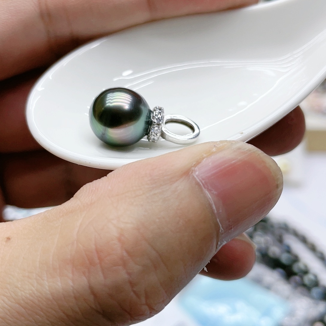 海水珍珠颈饰银S925镶嵌