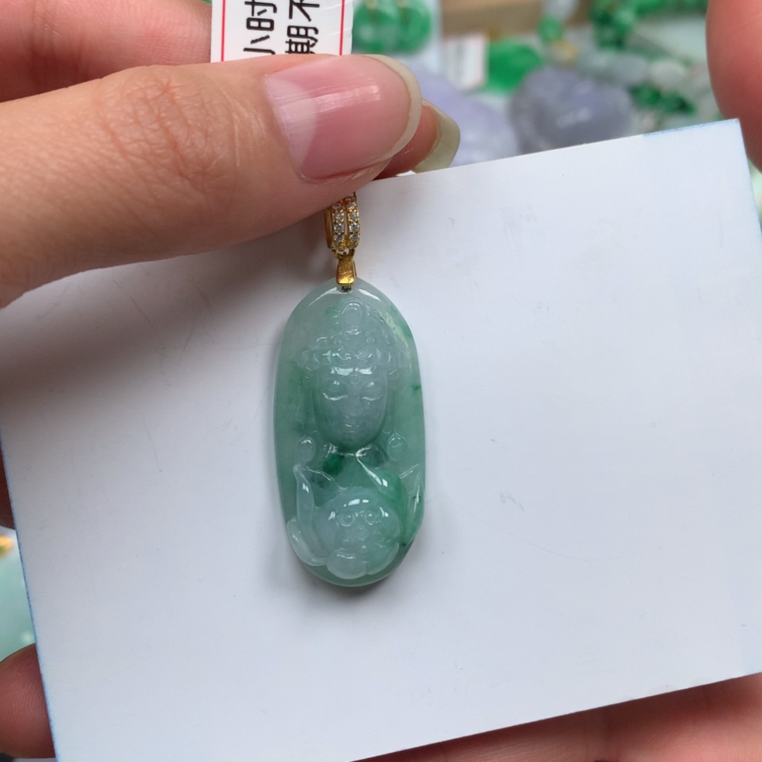 吊坠(不含链)未镶嵌翡翠