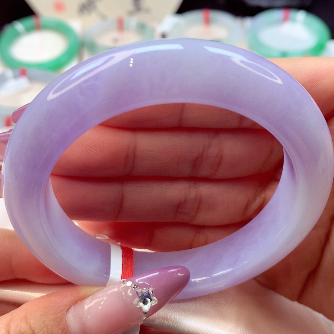 翡翠未镶嵌手镯泥鳅背18号66