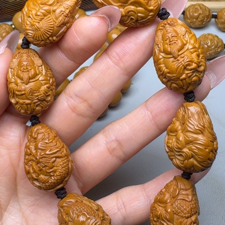 橄榄核手串/手链九龙财神