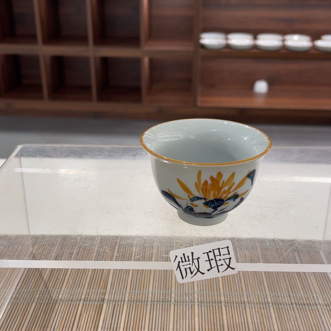 微瑕纯手绘釉下彩