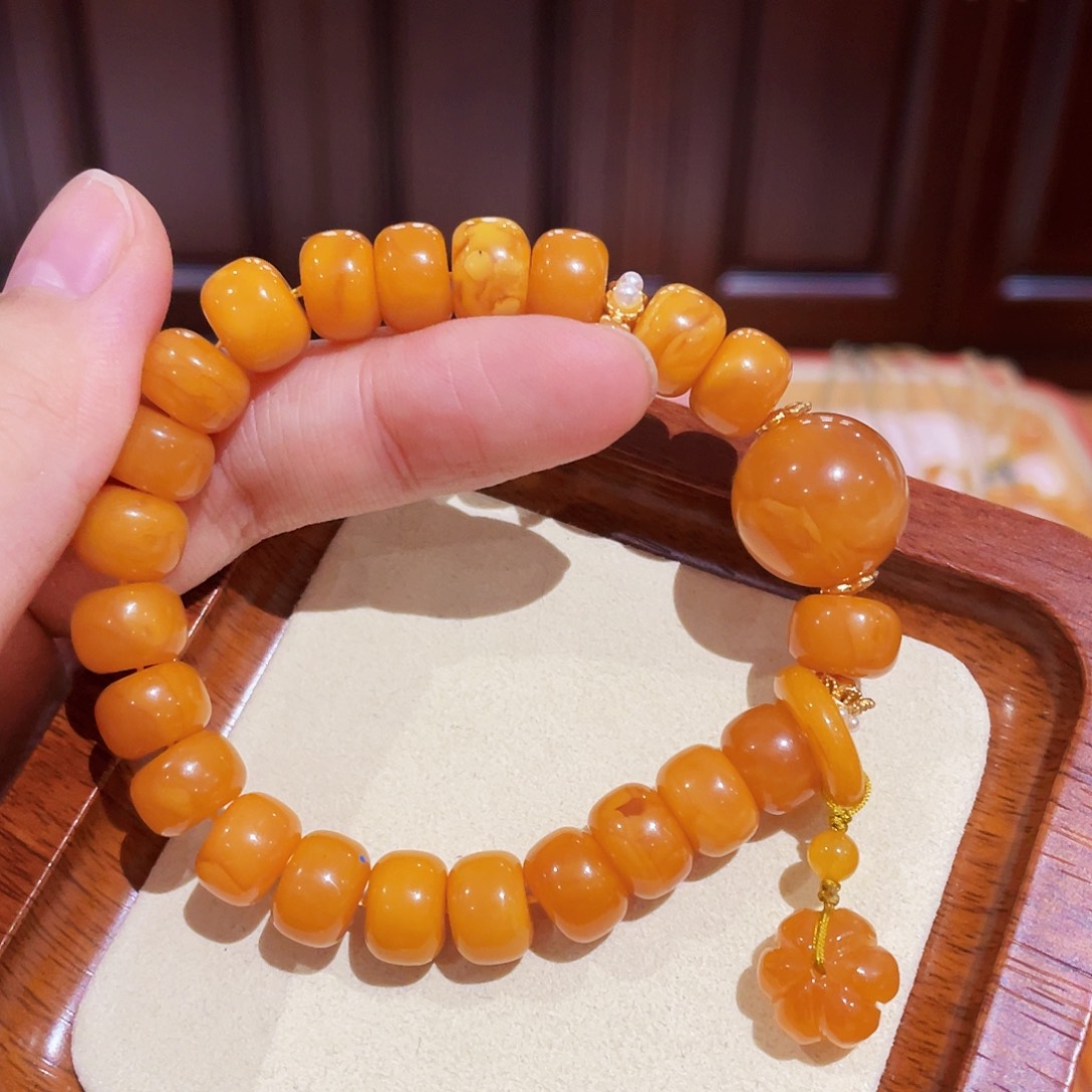 蜜蜡手链未镶嵌手串