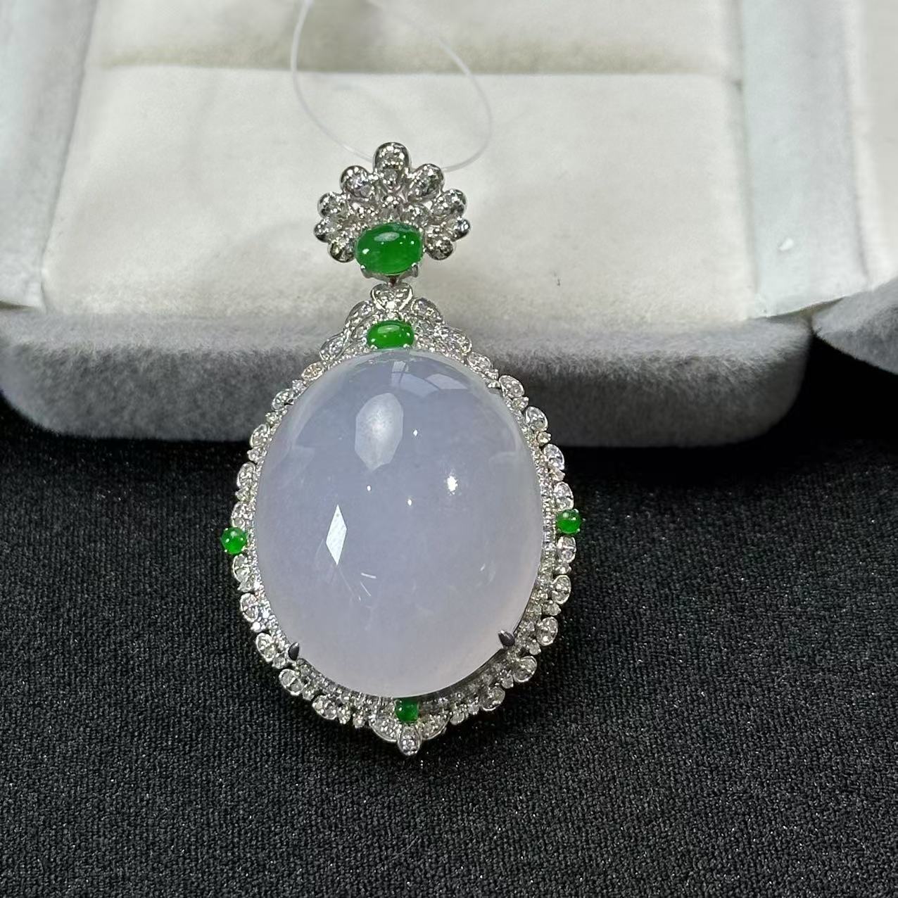 【睿泽鉴宝】18K翡翠吊坠  FZB0118-722