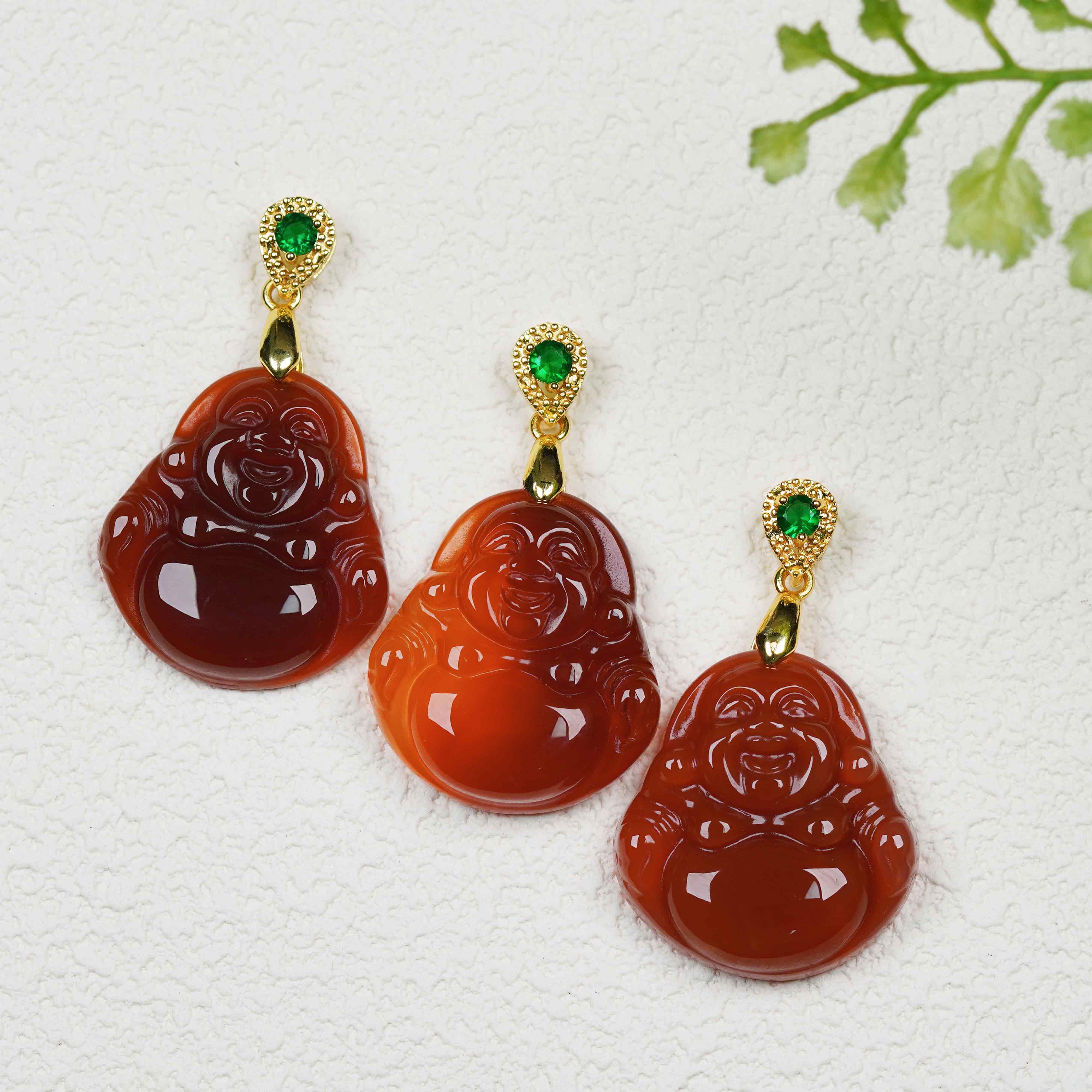 天然玉石 热款爆卖 FGH24-1 简约大气款佛公吊坠 多样性发其一