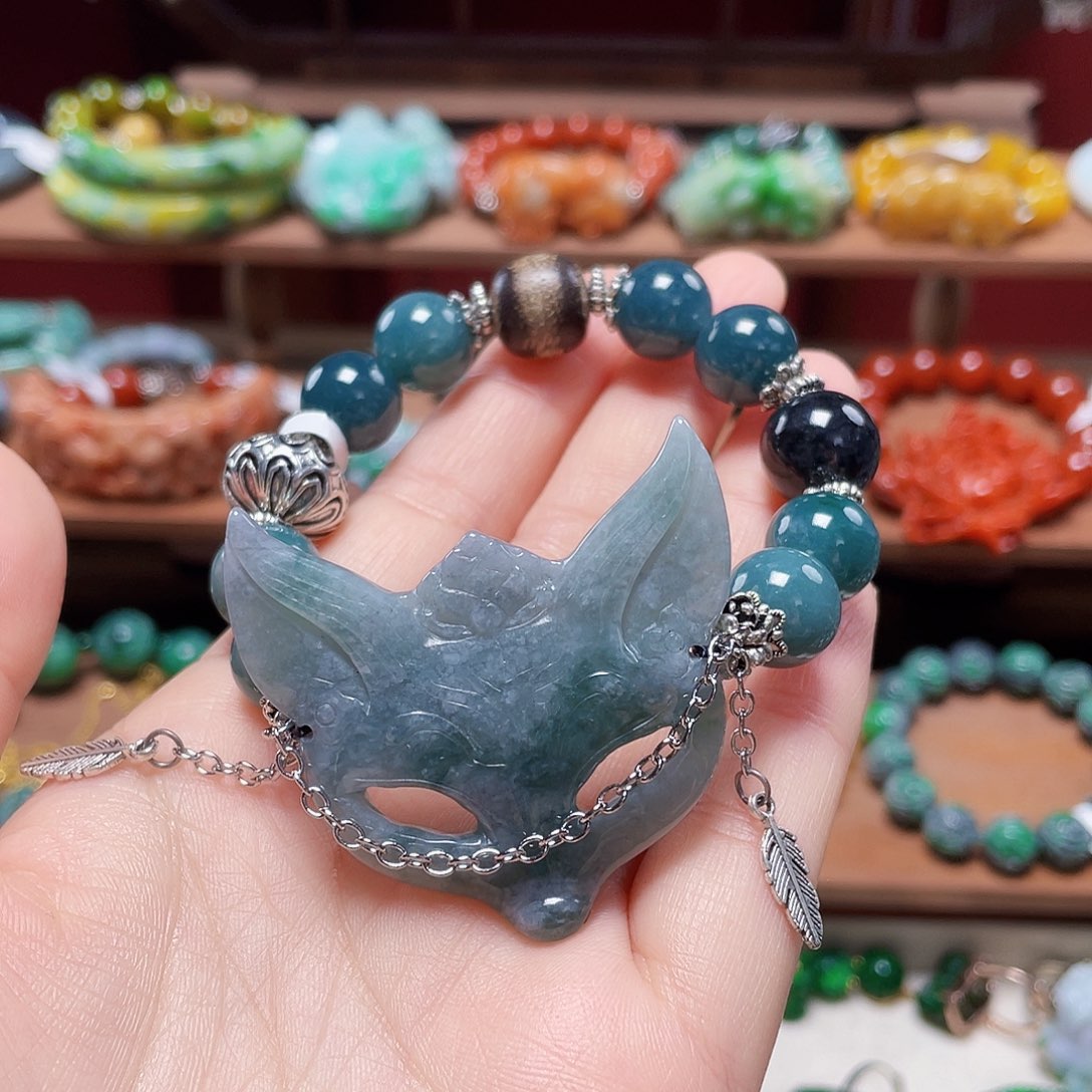 翡翠未镶嵌手链饰品