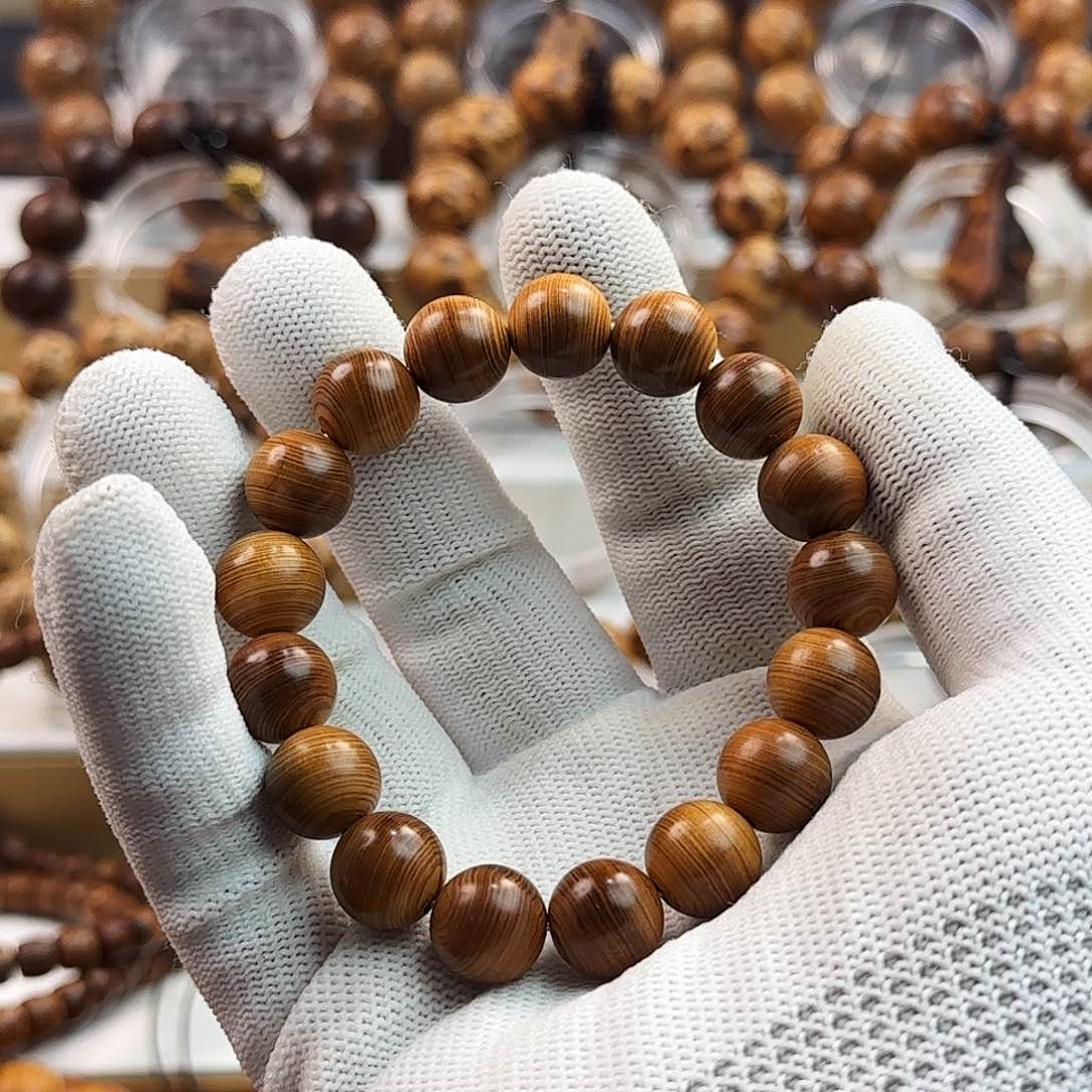 柏木（崖柏）手串/手链太行崖柏陈化黑油1.2收藏