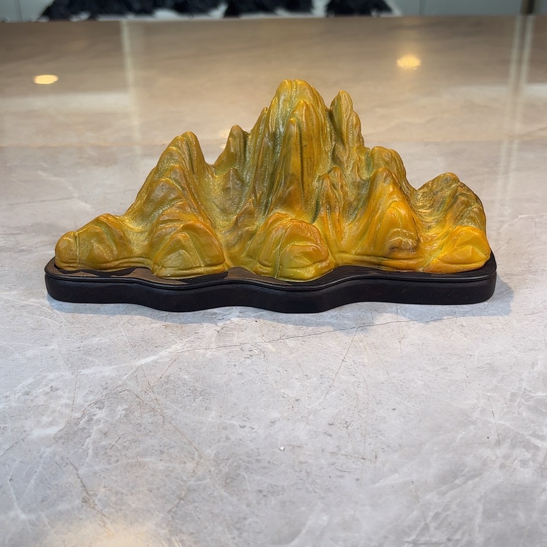 手***0陶灵璧石手工雕刻奇石摆件