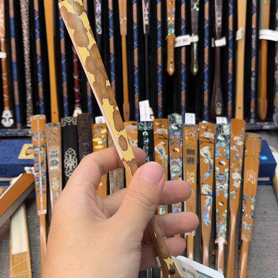 扇子冰*封纯手工制作的