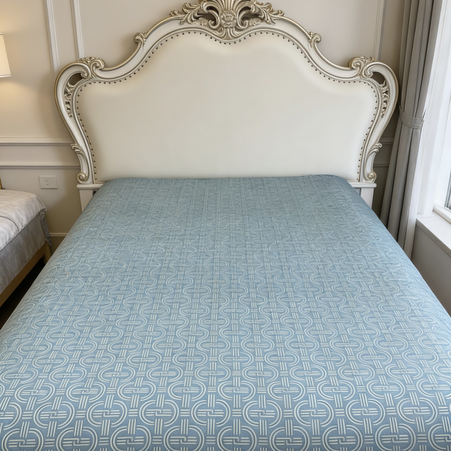 【MS】精品亲肤细纹棉床单-五福床单（绿色）（200*230）1