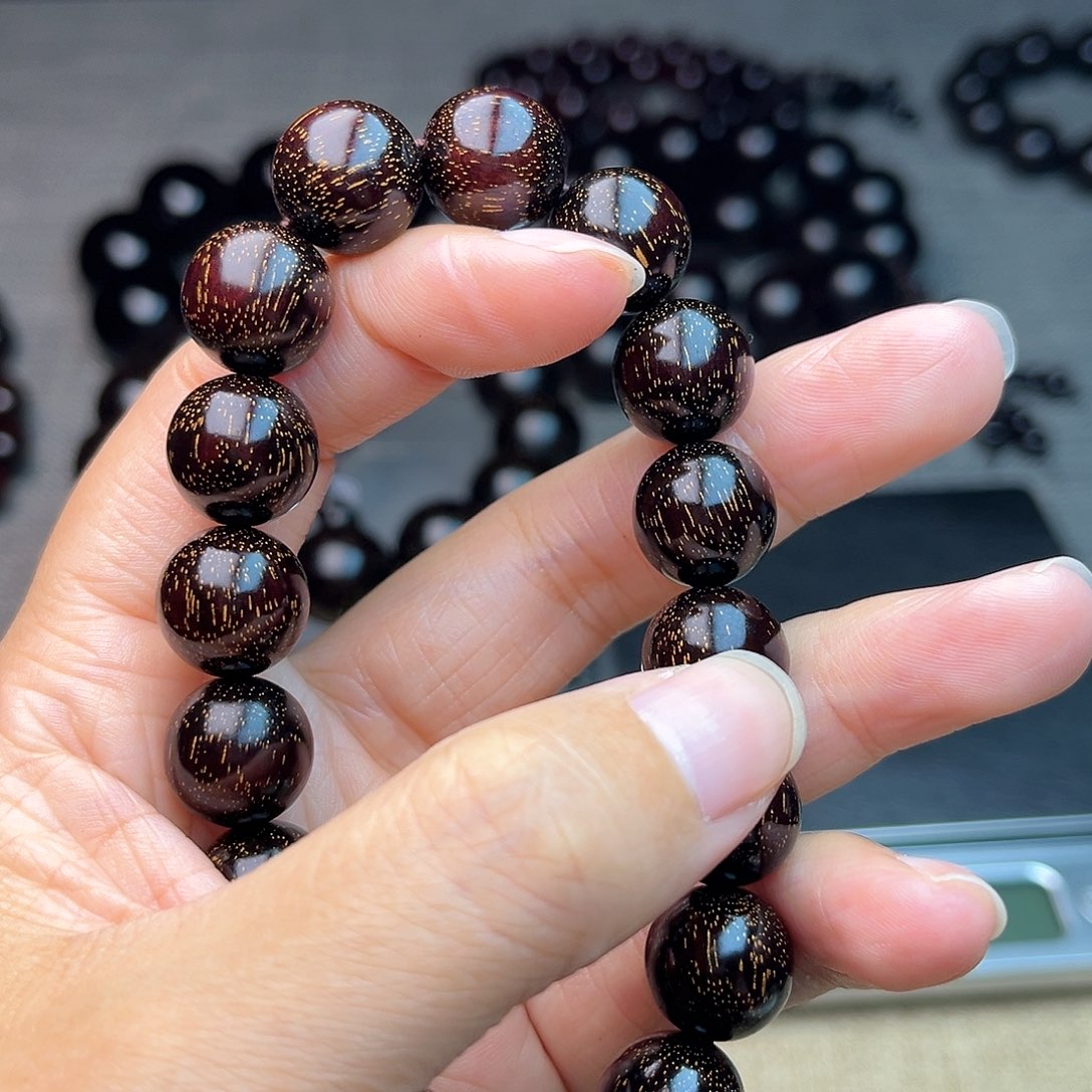 檀香紫檀（小叶紫檀）1.2单圈 爆星