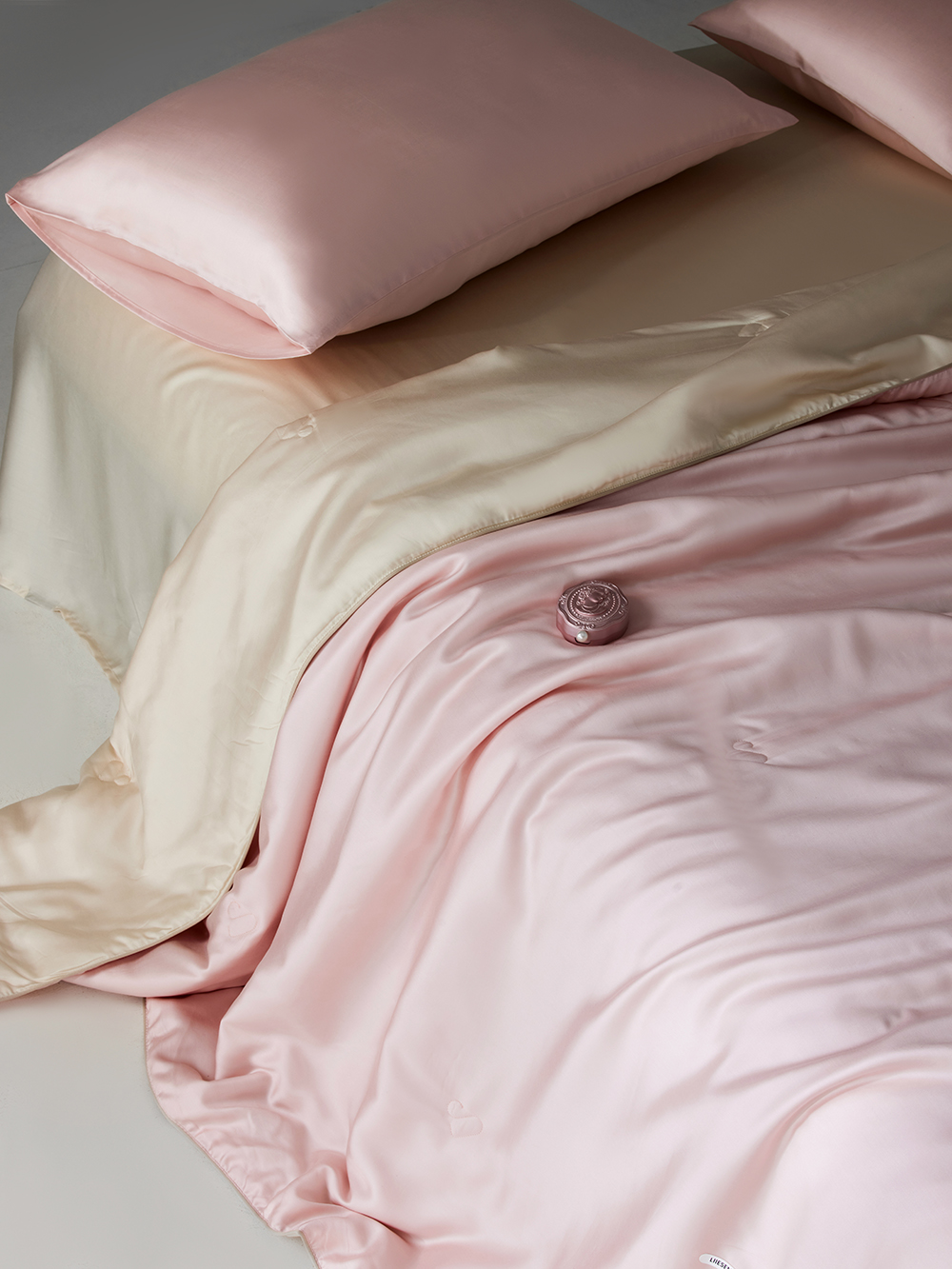 丽笙 A 类60S兰精天丝素色夏被四件套LF薄款轻奢单人凉感