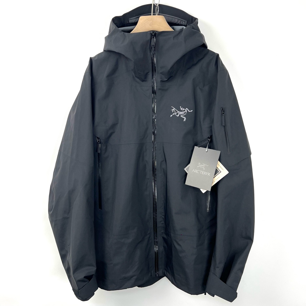 全新未使用 ARC'TERYX/始祖鸟 L码/黑色硬壳冲锋衣/06458