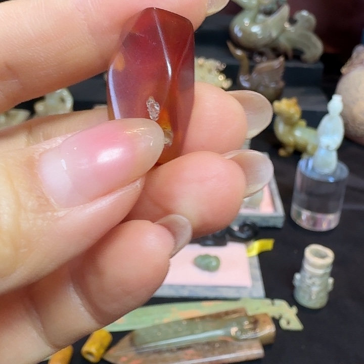 和田玉挂件未镶嵌瓷*