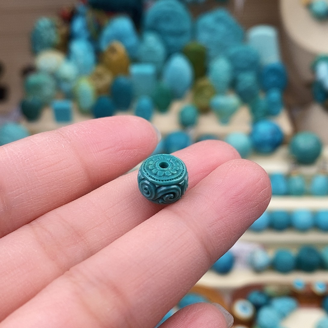 绿松石珠宝奇石未镶嵌9.8