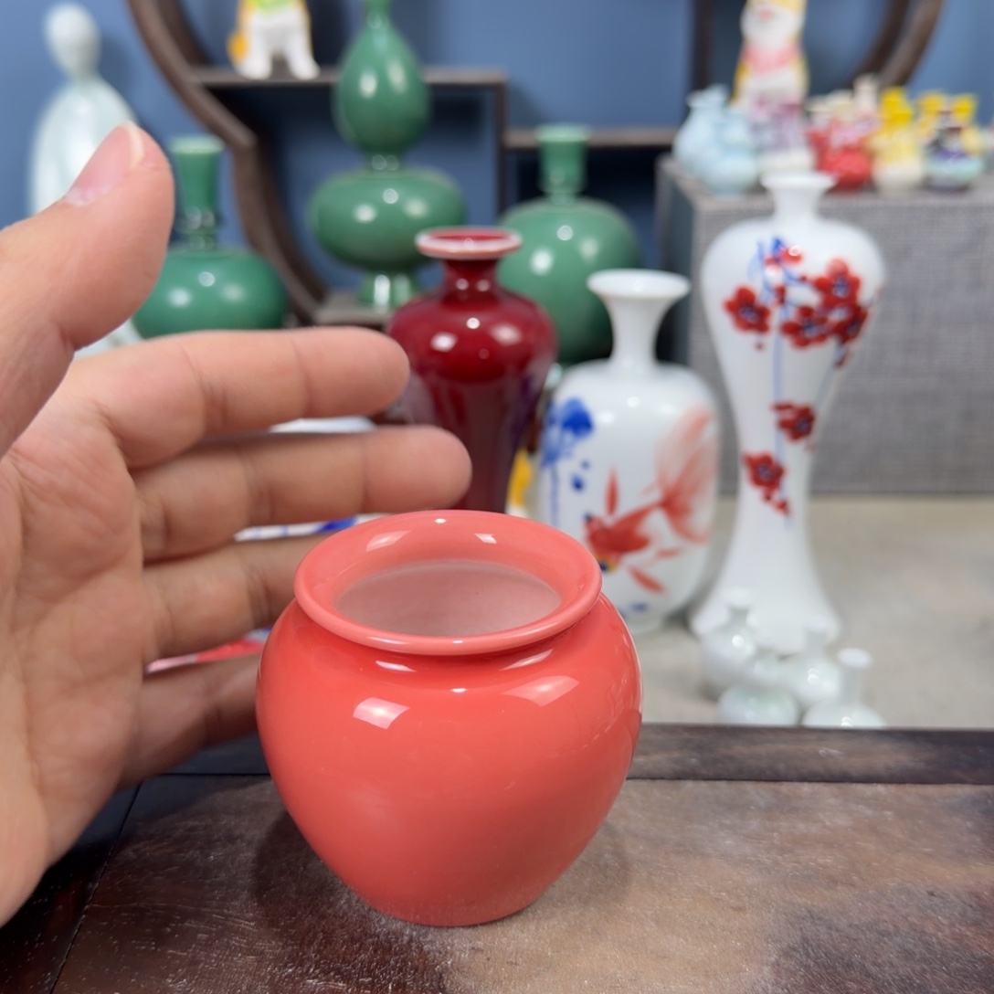 陶瓷手工小花器摆件