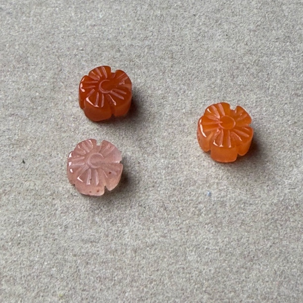 精工雕刻雪花南红背云配串提色百搭饰品（多样性发货）