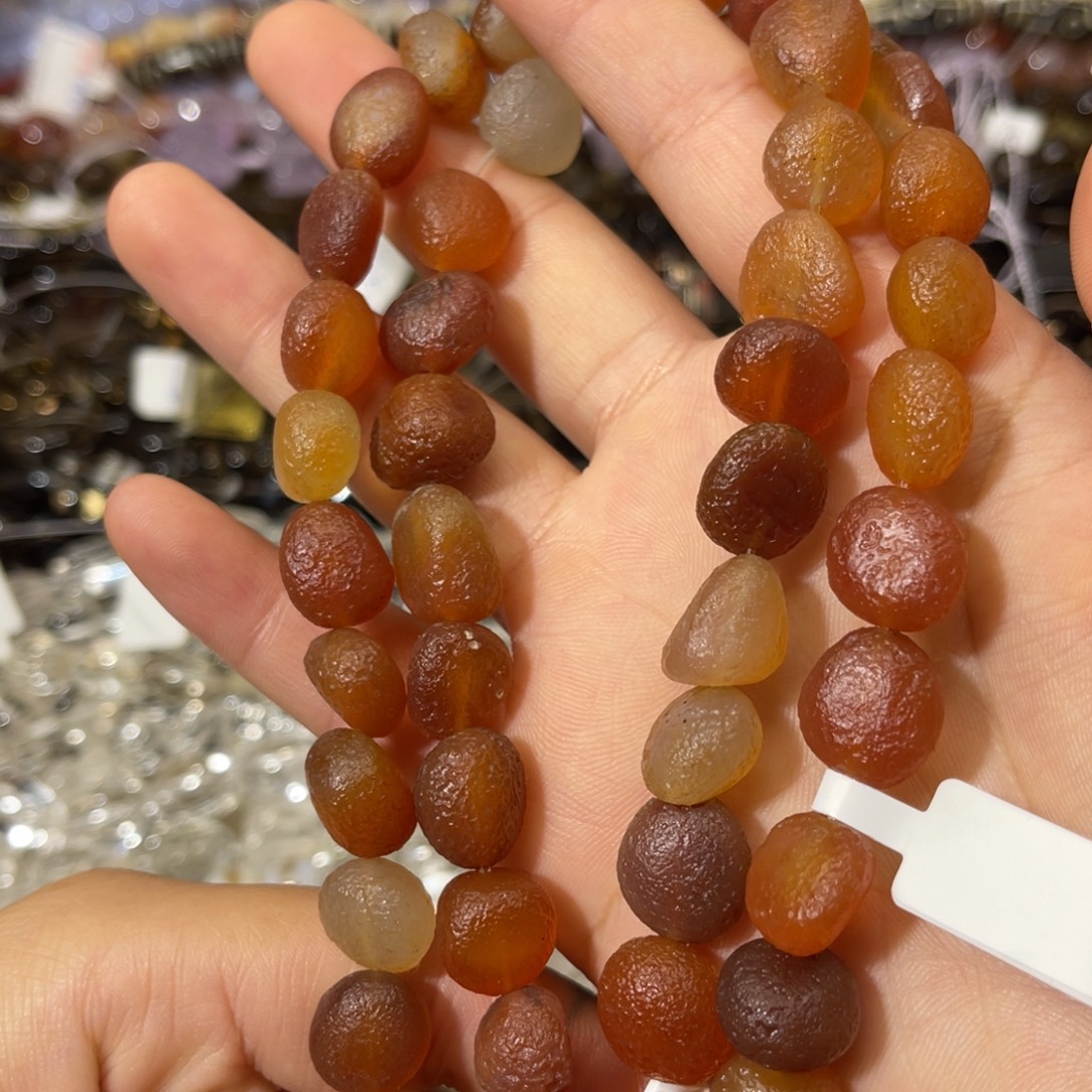 玛瑙/玉髓散珠老玛瑙原石