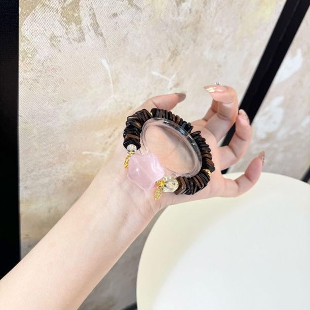 源源手作*粉瓣手串E