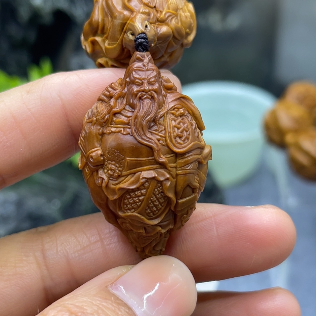 吊坠橄榄核关公单子