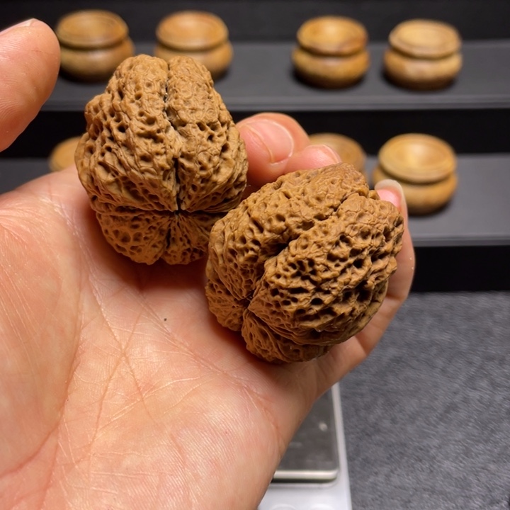 吊坠文玩核桃F金蟾背43