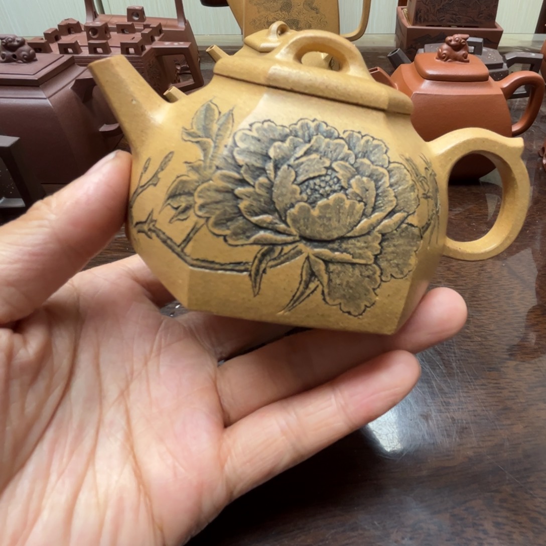 茶壶紫砂拙****梁黄金段泥微瑕