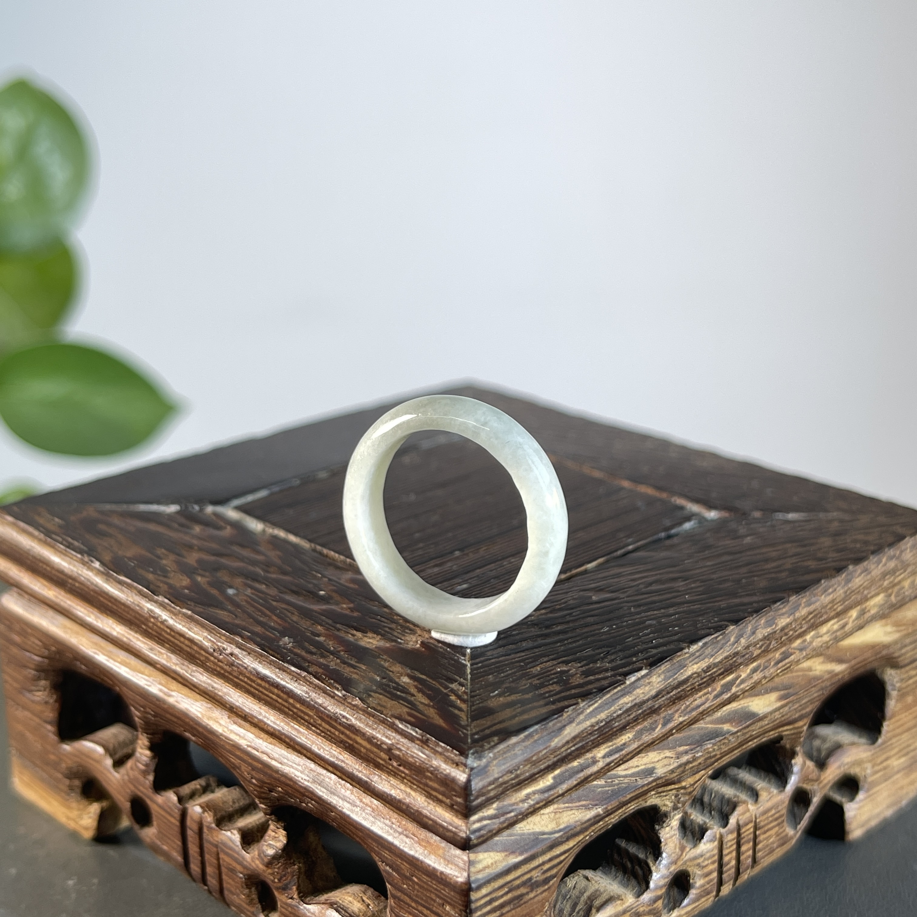 JXW30-01   天然缅甸翡翠A货  翡翠戒圈15#