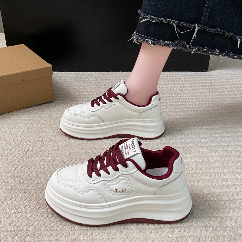 休闲运动鞋板鞋小白鞋厚底百搭学生潮鞋女HB807