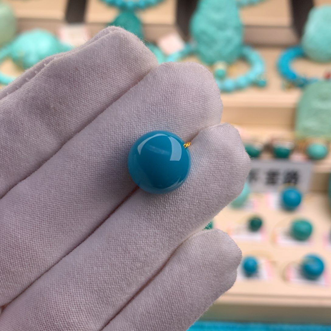 绿松石珠宝奇石未镶嵌12.3