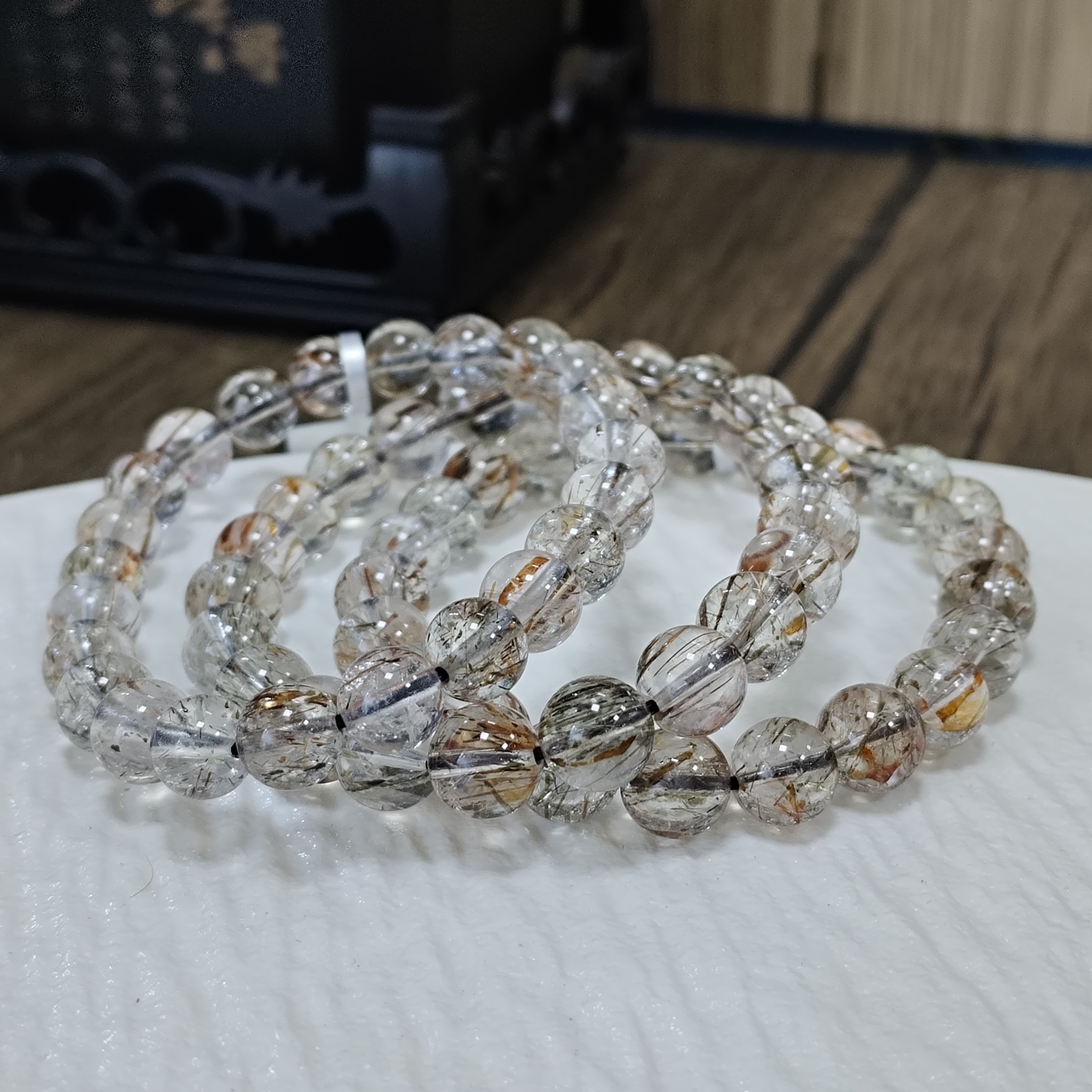 【书记甄选】天然黑金超单圈手链 多样式发一件 约8mm 1921BB