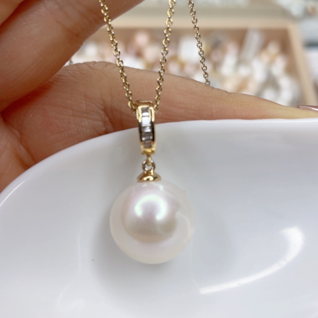 淡水珍珠未镶嵌吊坠(赠链)