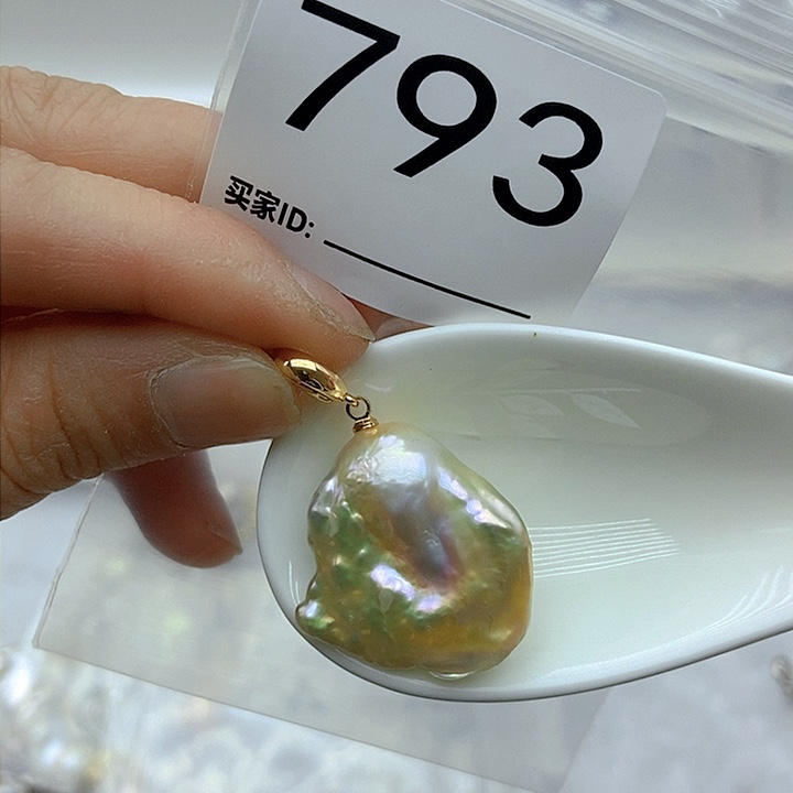 淡水珍珠颈饰银S925镶嵌