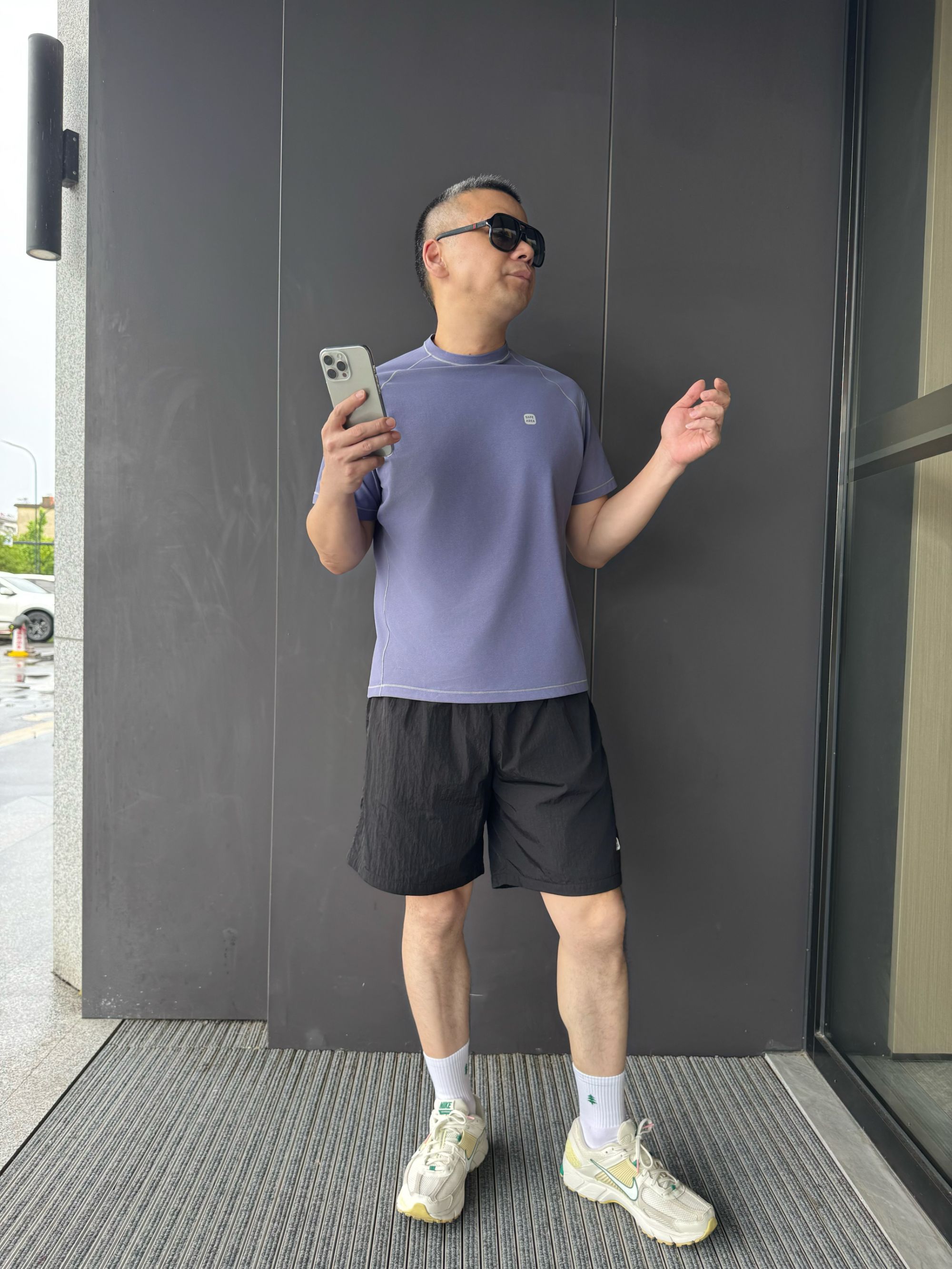 79续夏季高弹线撞运动休闲抗菌短袖223