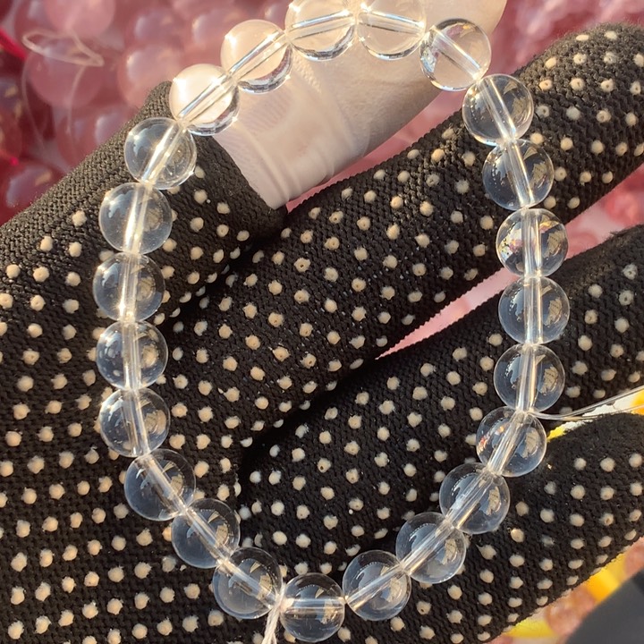 水晶天然水晶黄水晶手链8.5m未镶嵌