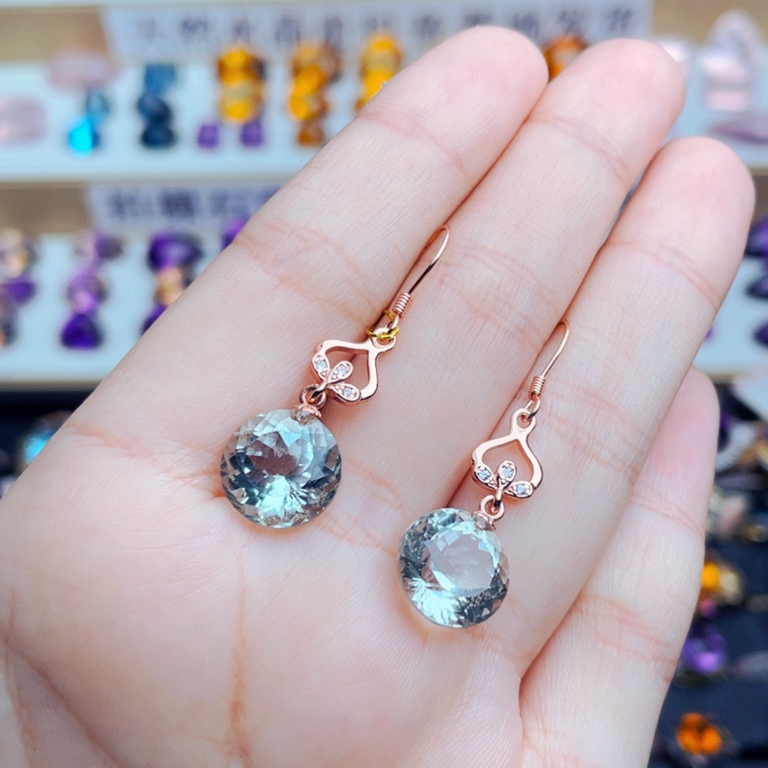 珠宝半成品银S925镶嵌水晶天然保真