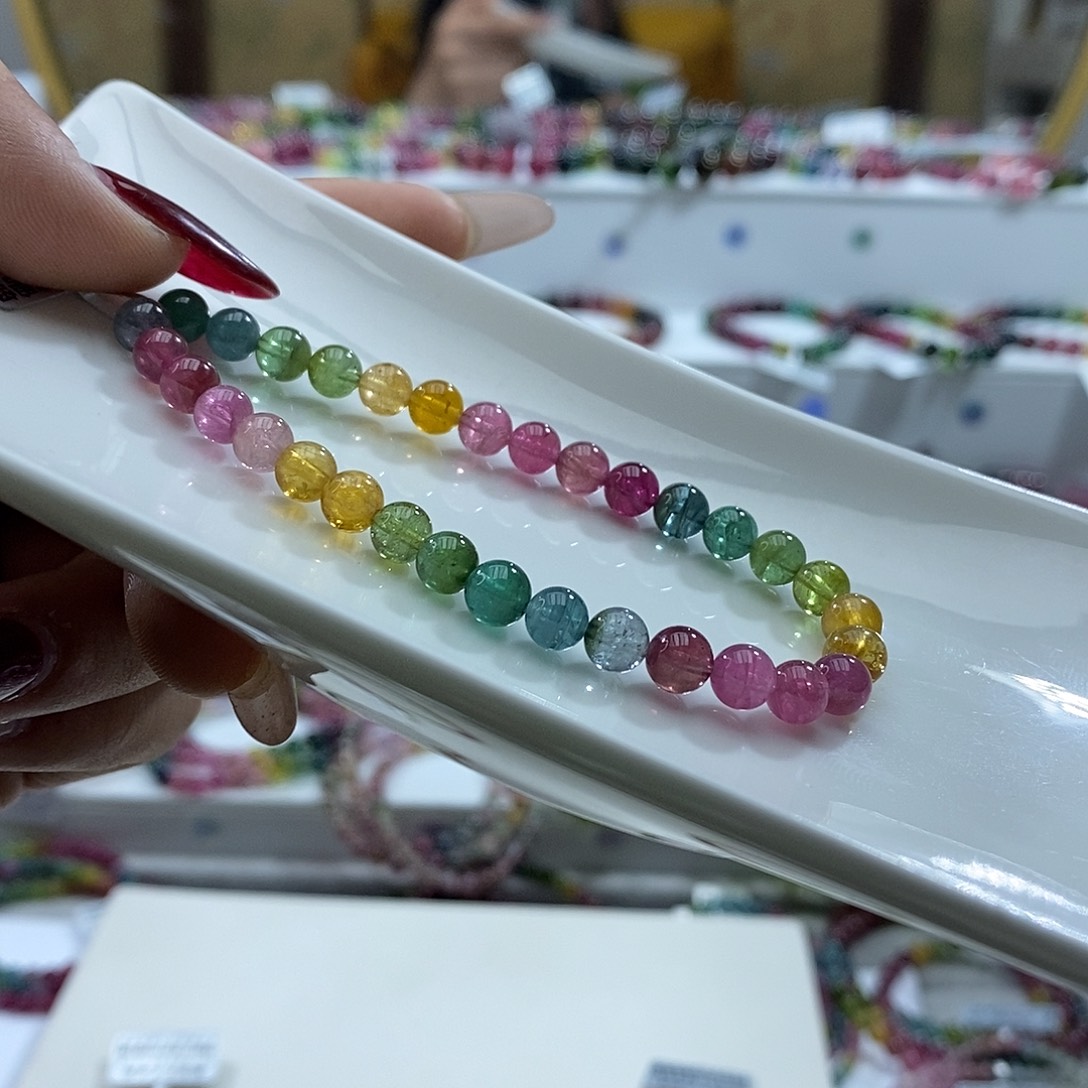 碧玺手链未镶嵌大**子多样性发一条