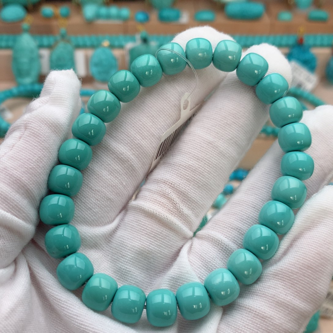 绿松石未镶嵌珠宝奇石8.5mm