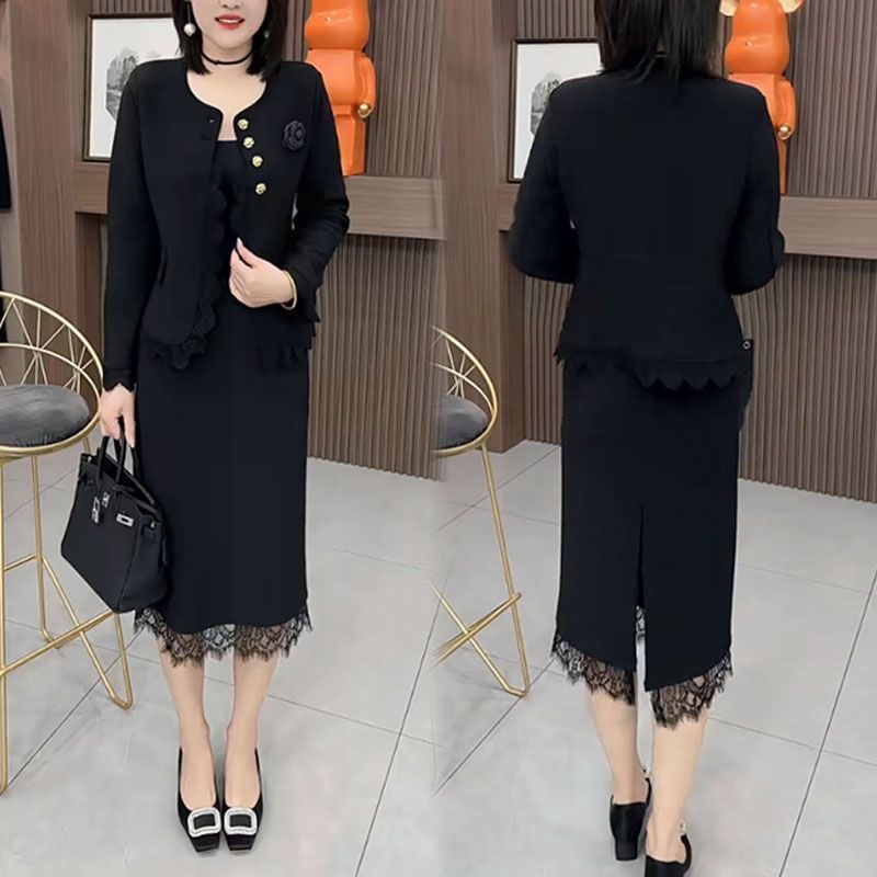 极简风大码气质套装休闲风时尚套装修身瑞丽风宽松洋气打底两件套