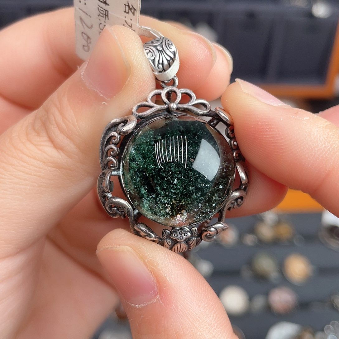 水晶戒指银S925镶嵌福*