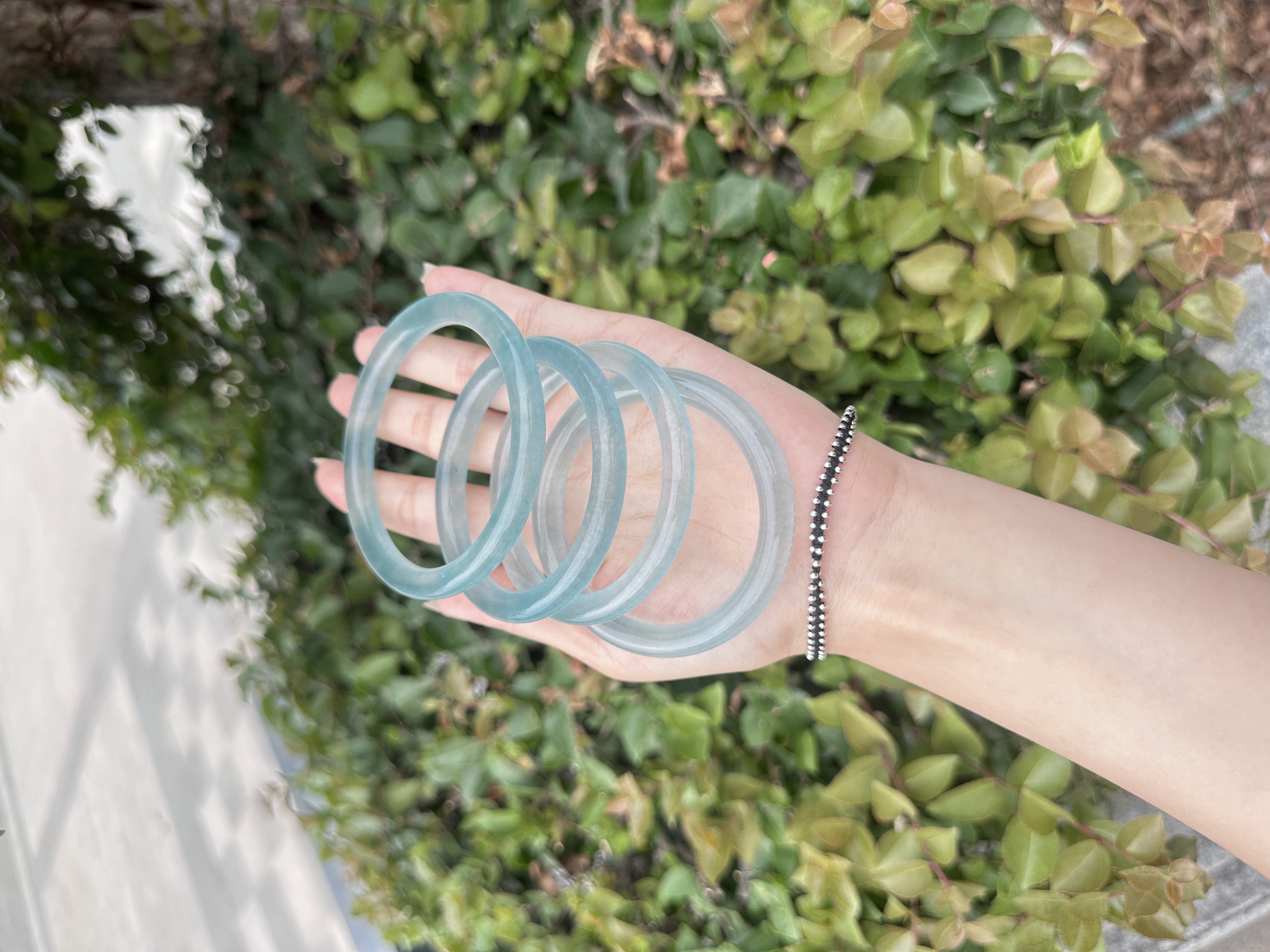 非金属珐琅手镯 小羊专属 蓝水细条 手镯【高货冰冰翠】时尚显白