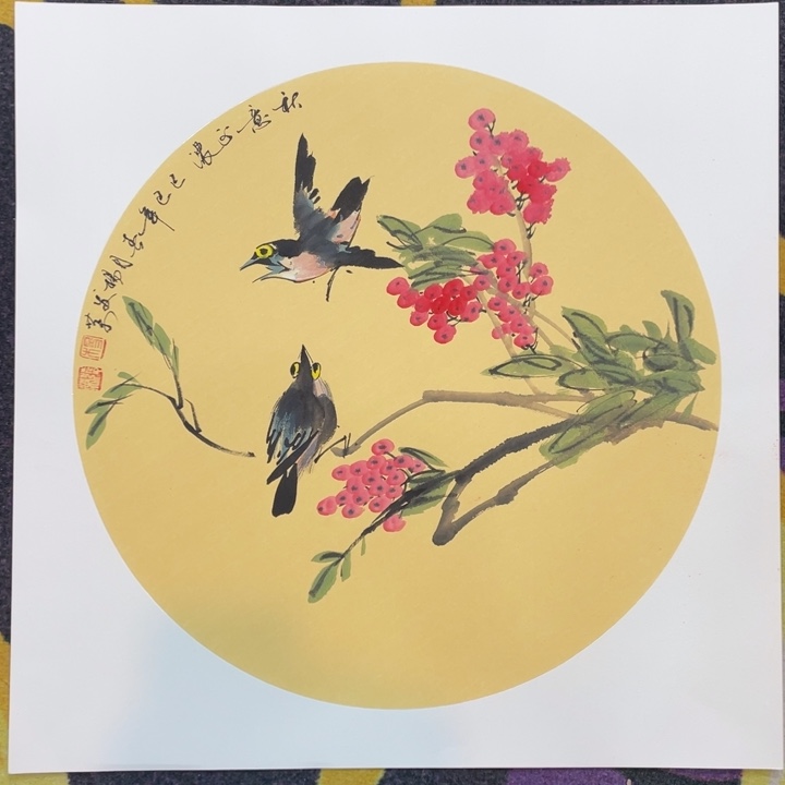 国画五十斗方作品