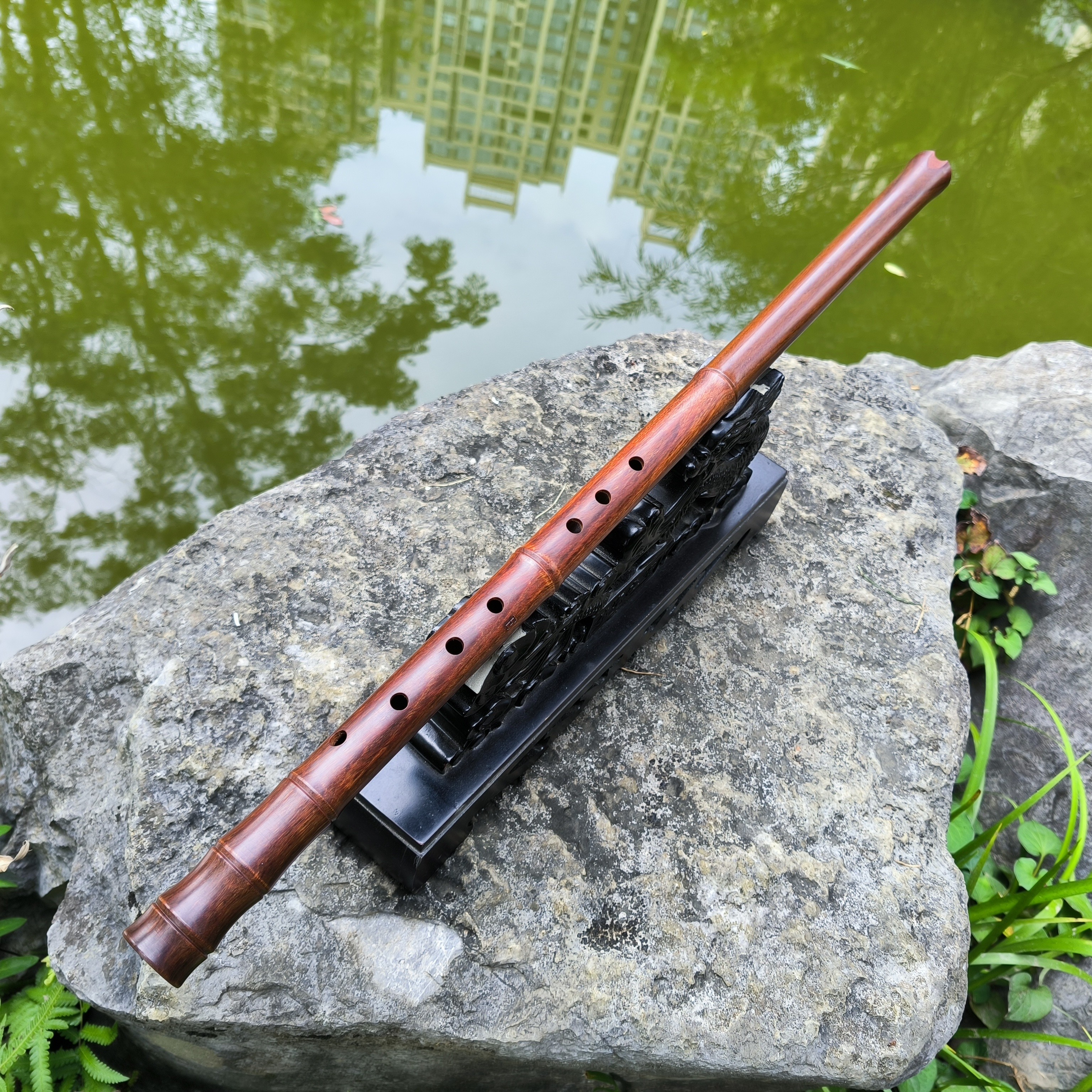 欧特海洞箫八孔正手木箫非洲红木沙漠铁洞箫通口新手入门箫