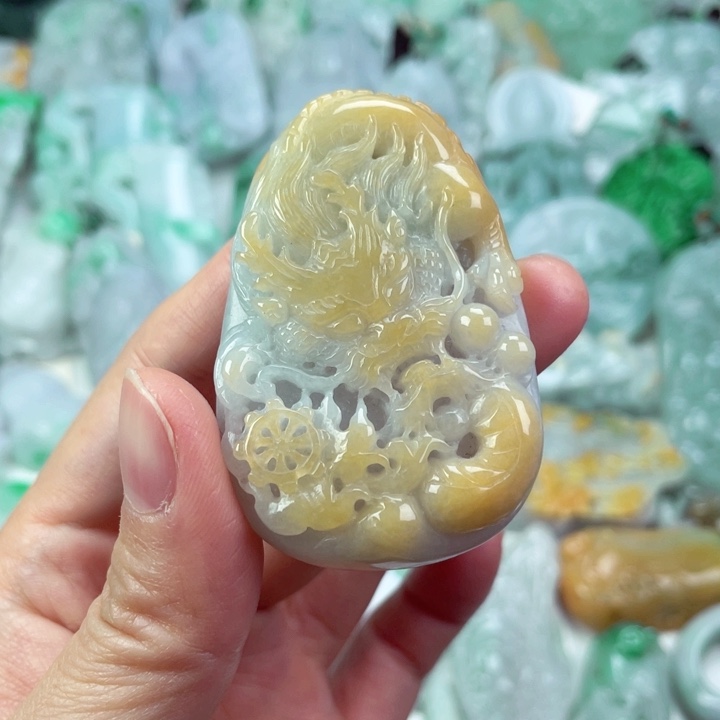 翡翠未镶嵌吊坠(不含链)