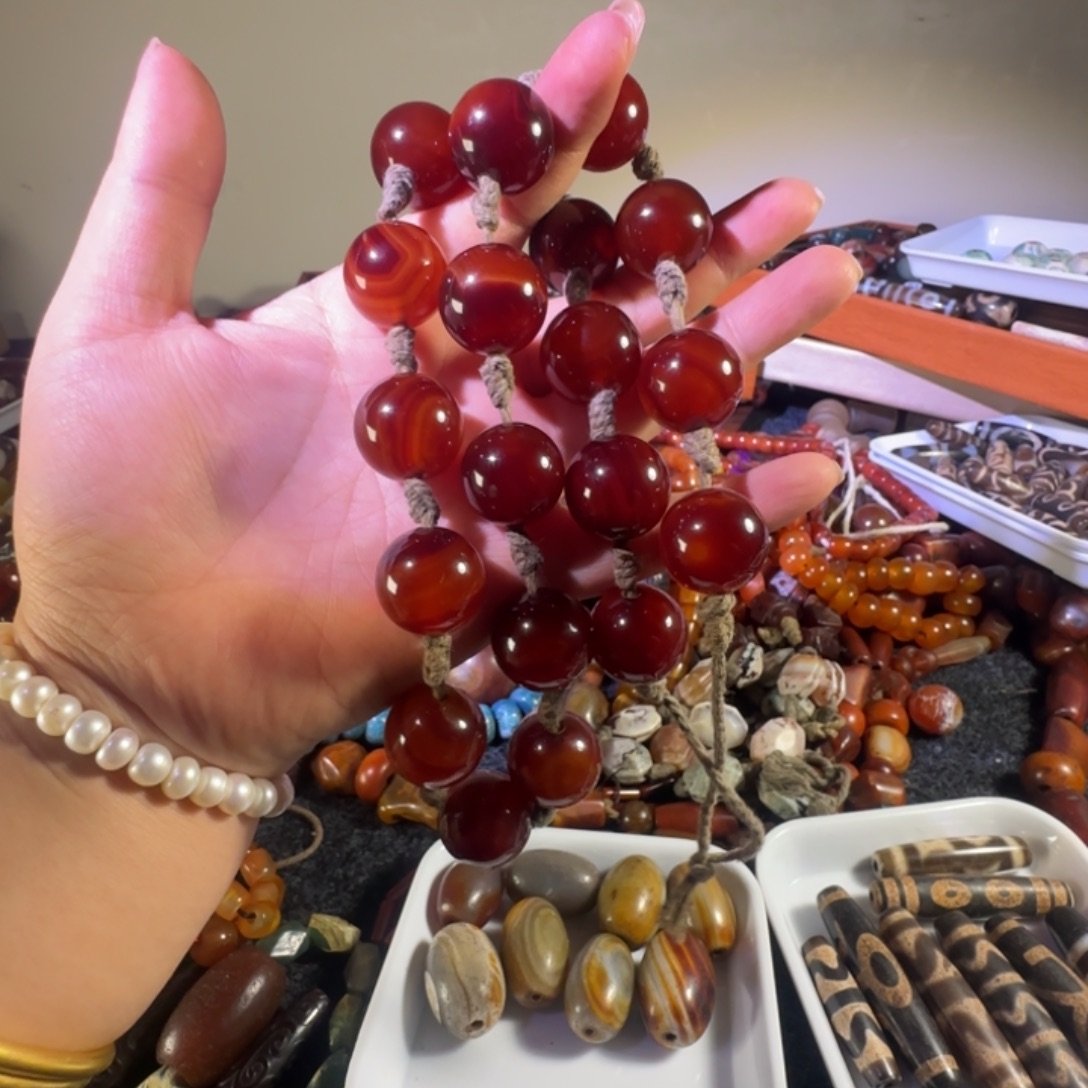 觀***濤玛瑙/玉髓颈饰未镶嵌