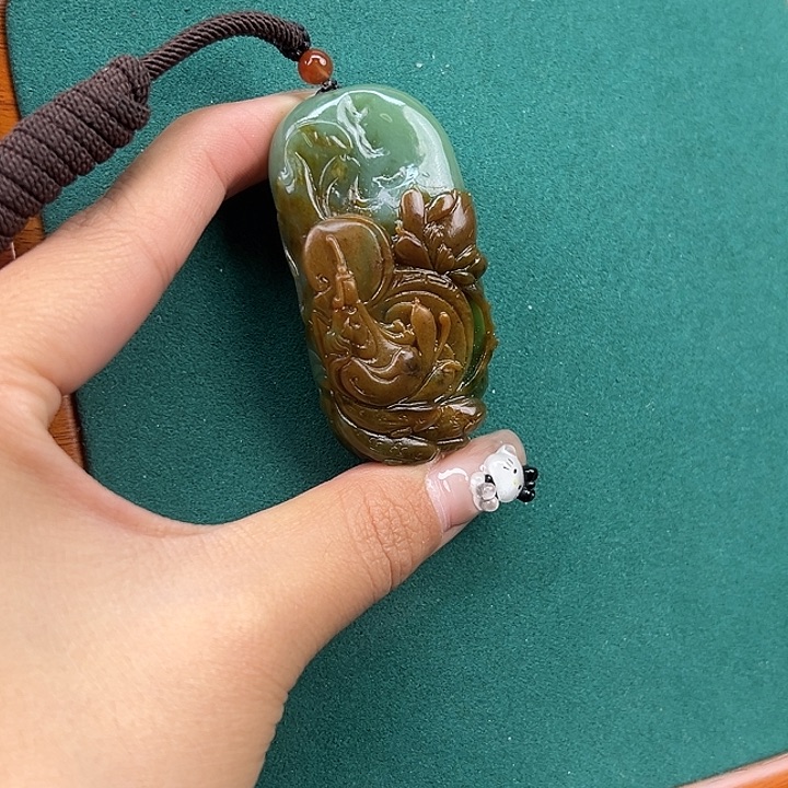 和田玉未镶嵌挂件