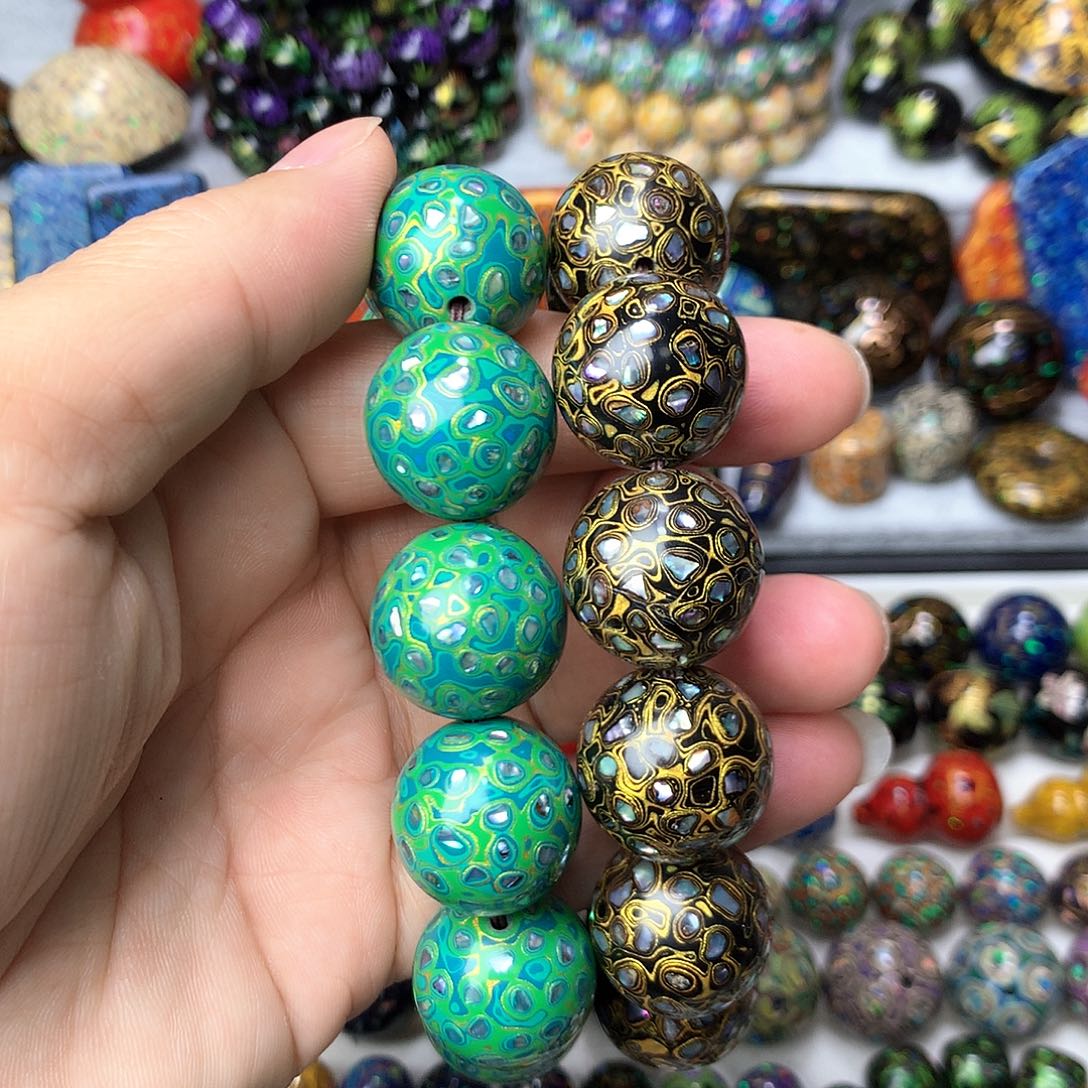 保真非遗大漆工艺螺钿2.0手串随机发一条